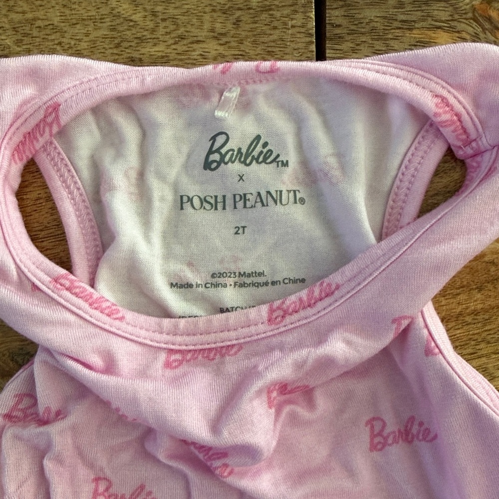 Posh Peanut X Barbie Racer Back Ruffle Dress Size 2T Limited Edition - Picture 4 of 5